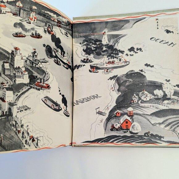 LITTLE TOOT Hardie Gramatky 1939 first edition - Art Deco Era Children's Book - Picture 8 of 13